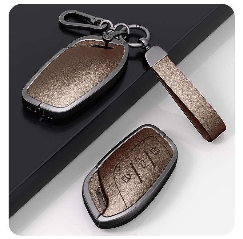 Compatible Metal Key Shell Cover for Roewe RX5 (2016-2020), I6, RX8, RX3, EI5 Models.
