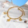 Stylish Ocean Themed Bracelet Pendant Bracelet Everyday Wear Bracelet Stainless Steel Texture for Daily and Party Wear