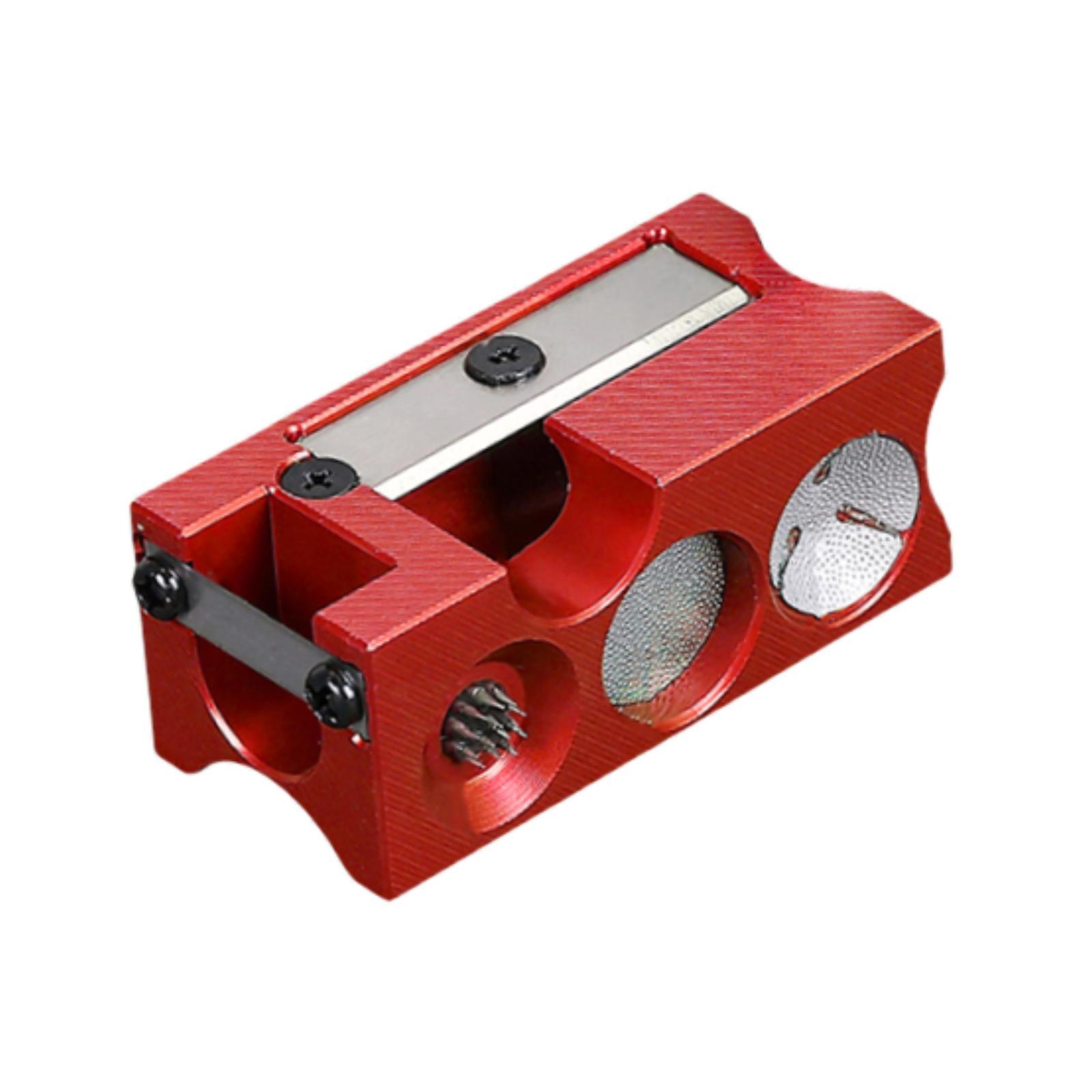 Инструмент для ремонта наконечника кия для пула, шарошка для наконечника кия, полировщик, шлифовальный инструмент, устройство для обслуживания кия для пула, портативный, универсальный, аксессуары для кия для пула красный