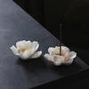 Handmade Ceramic Lotus Incense Holder Minimalist Fresh Decor Ornament For Tea Ceremony Tea Pet