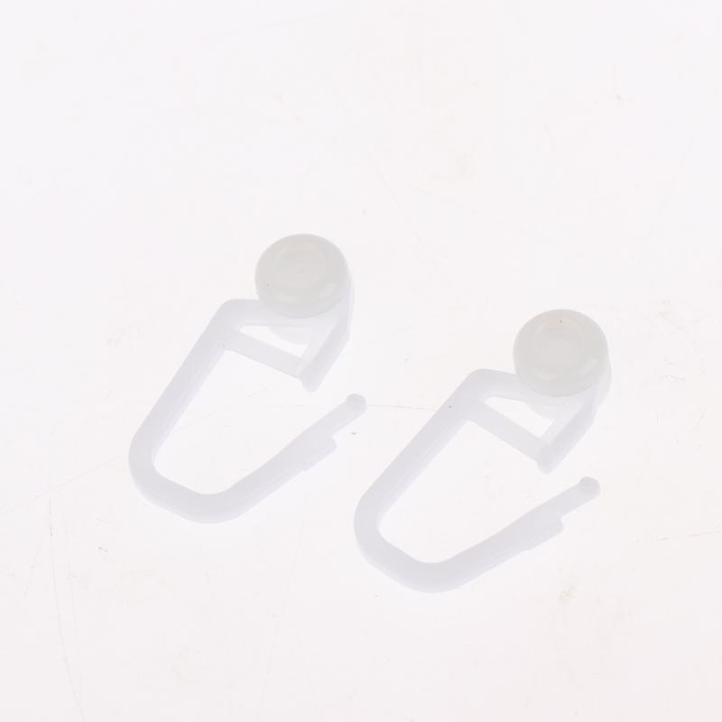 50Pcs Curtain Hanging Ring Track Hooks Universal Bed Window Shades Roller Hangers Blind Sliding Curtain Hooks Accessories