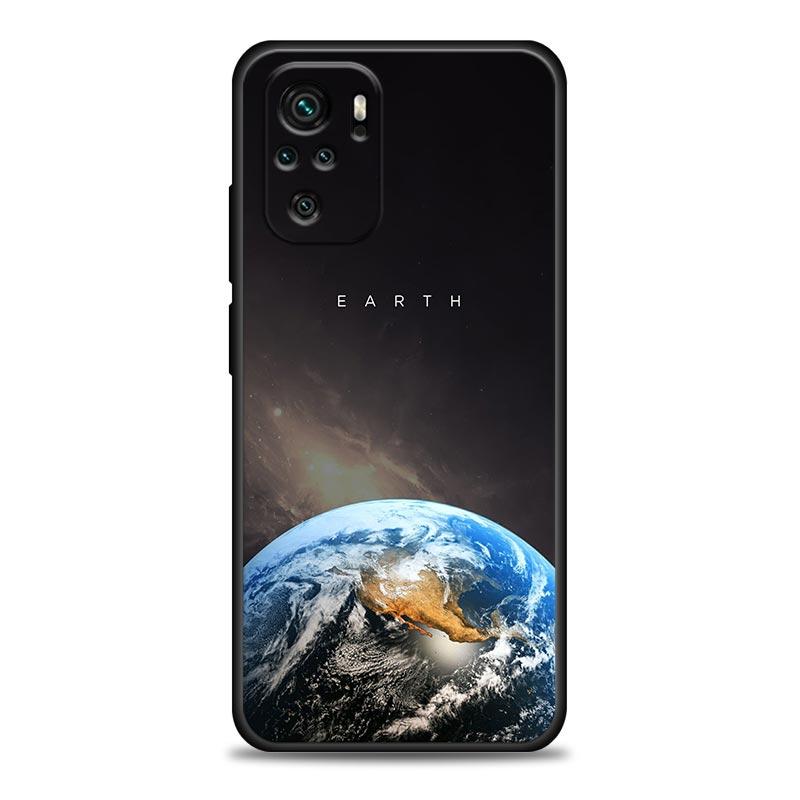 Himmel Weltraum Planet Mond Sterne Handyhülle Für Xiaomi Redmi Note 11 10 9 8 Pro 9S 8A 10S 11S Weiche Hülle Für Redmi Note 8Pro 10Pro