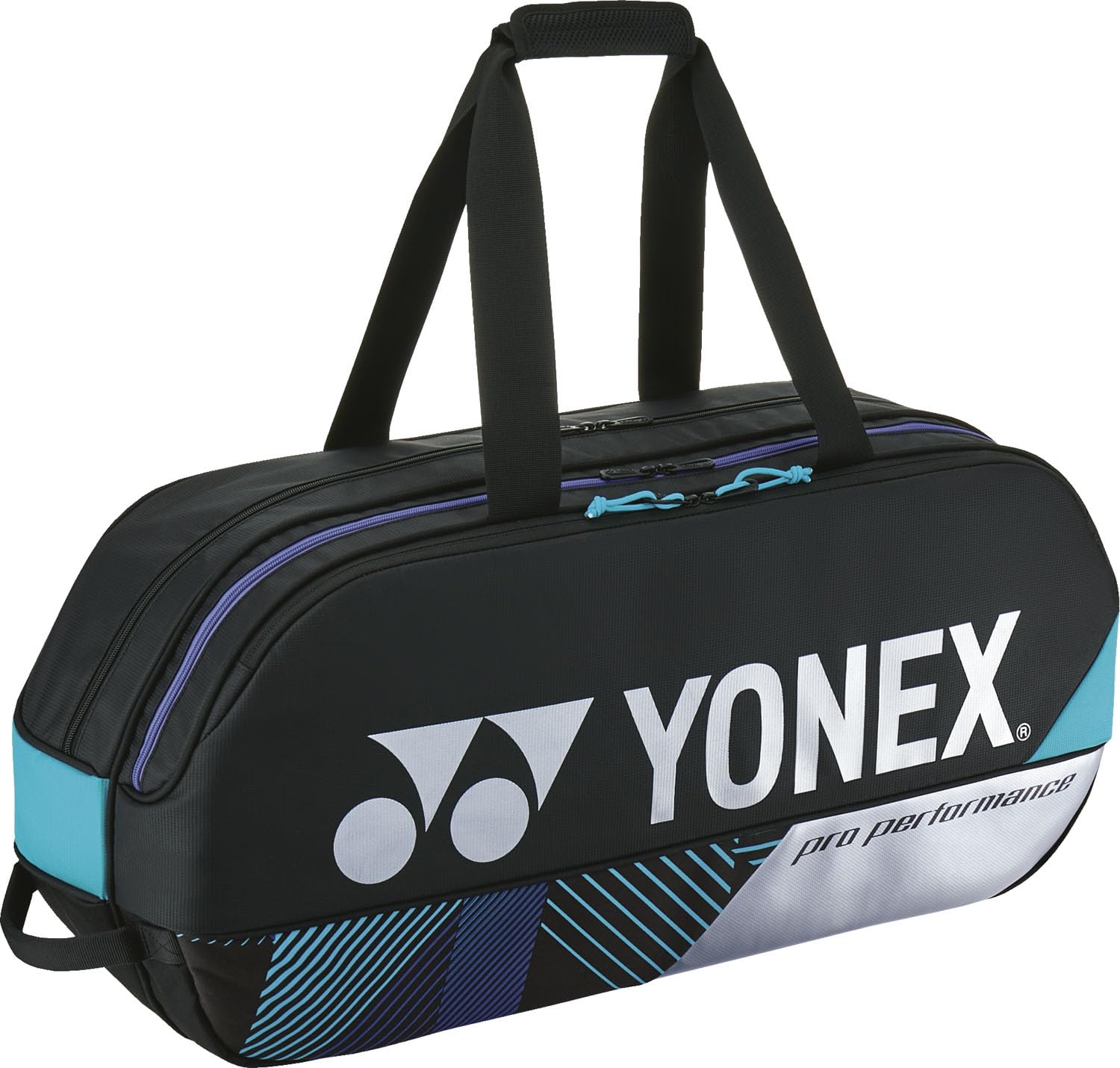 YONEX Torneo di Tennis Tiene 2 Borse da Tennis BAG2401W, Racchette, Nero/Argento (076)