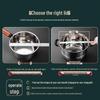 Stainless Steel Tempered Glass Pot Lid