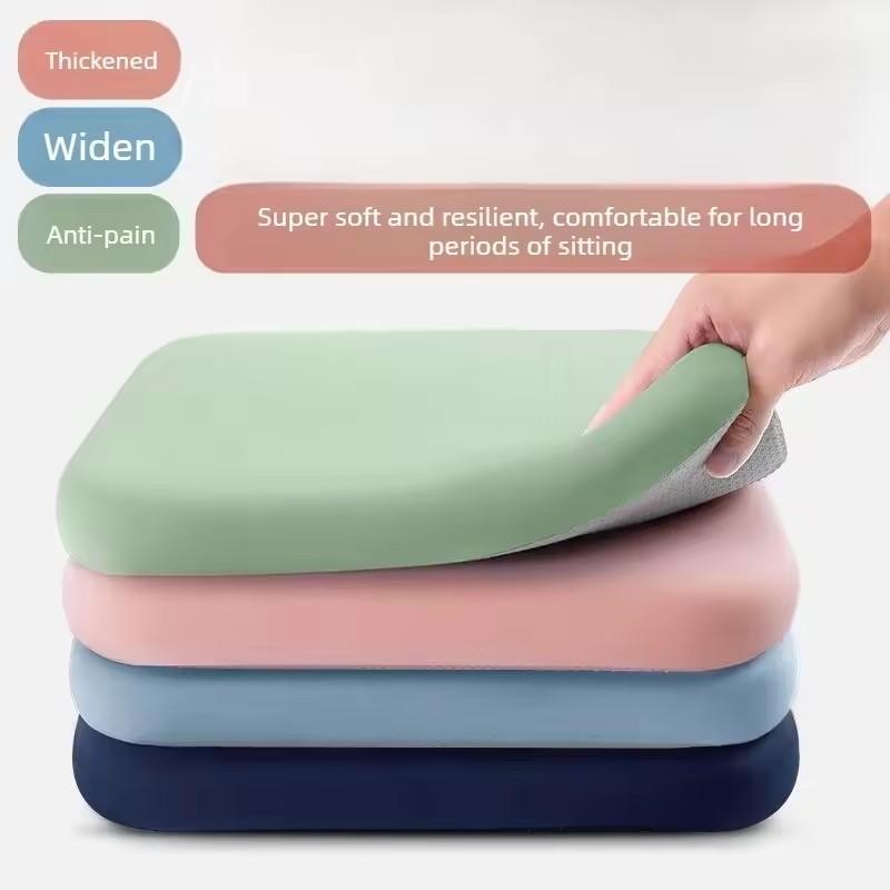 Практичная губчатая подушка для сиденья автомобиля Упругая Нескользящая Подушка для сиденья студента Мягкая Съемная подушка для стула Офис cushion розовый 1390₽