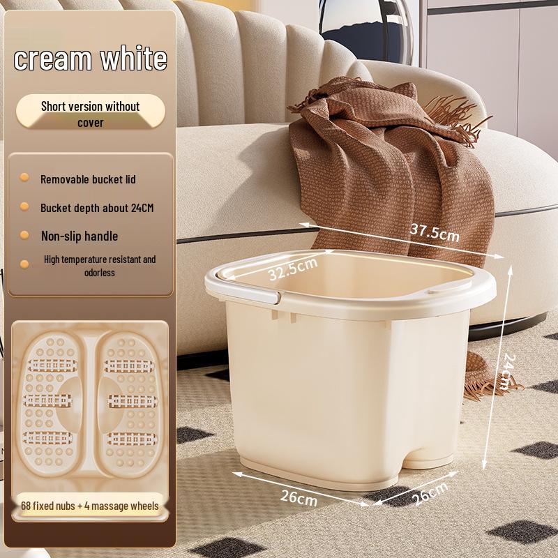 High Calf Foot Bath Basin: Deep, Thick Plastic Insulated Bucket