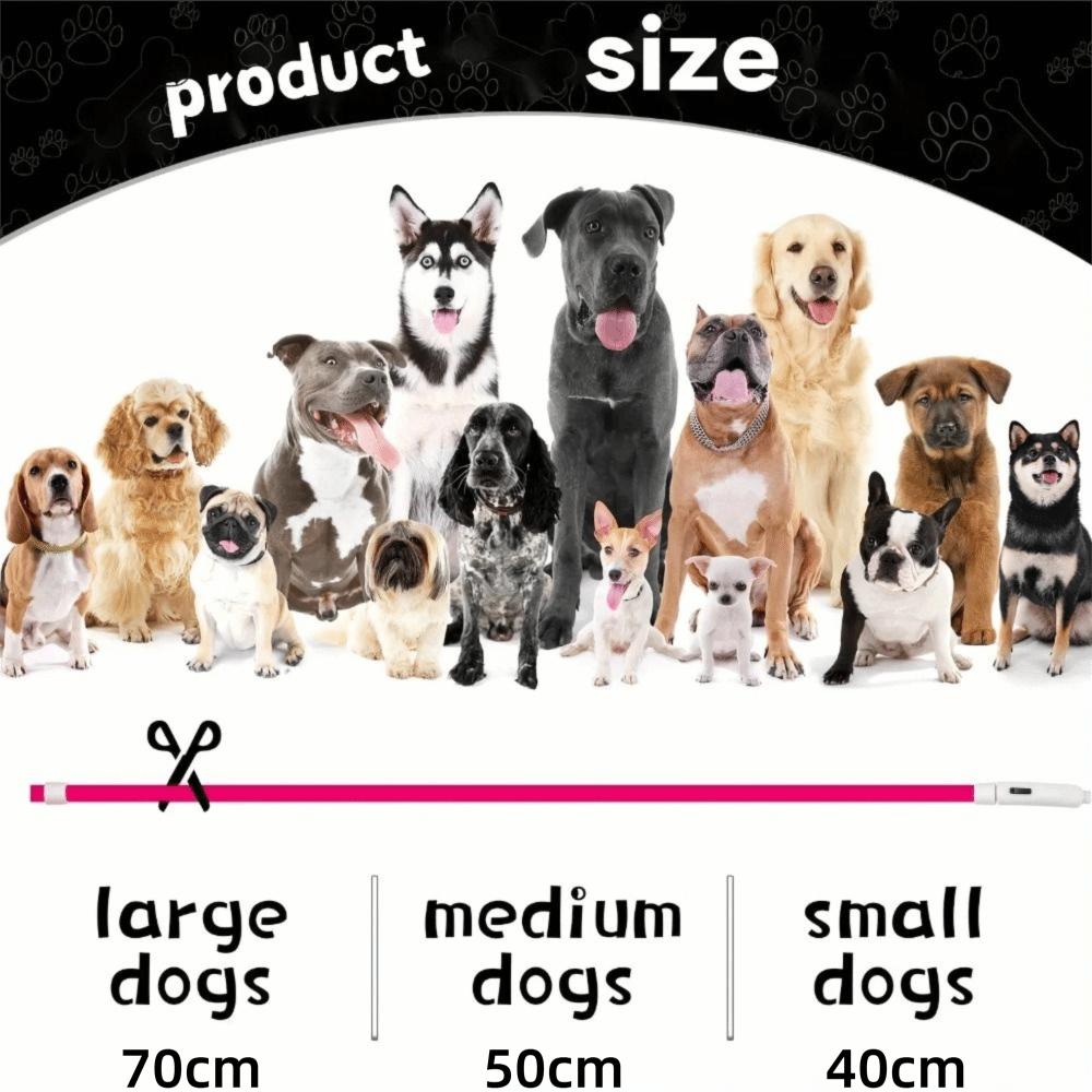 New USB Rechargeable Pet Dog LED Light Collar Luminous Trimmable Dog Fiber Optic Collar Anti-Lost Durable Dog Collar