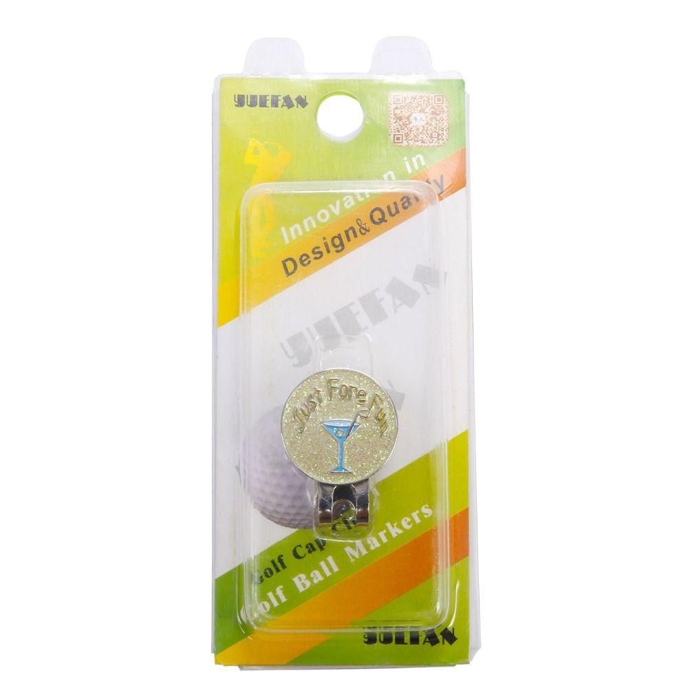 Golf Equipment Pink Pattern Hat Clip Ball Coin Mark Golf Cap Clip Golf Ball Marker Golf Hat Clip