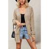 Winter Wind New Temu Hot-selling V-neck Twist Long-sleeved Loose Casual Sweater Jacket