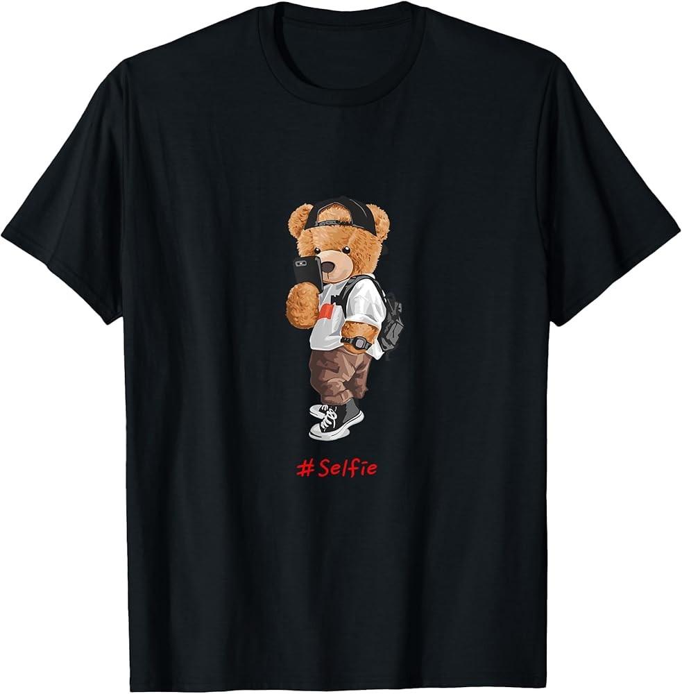 Teddy Bear Graphic Cool Designs Funny T-Shirt Unisex T-Shirt S