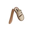 Women's Breathable Cotton and Linen Slip-On Mules with Soft Sole