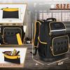 Oxfords Fabric Tool Bag Reinforced Zippers And Padded Shoulder Strap Tool Backpack For Outdoor Work