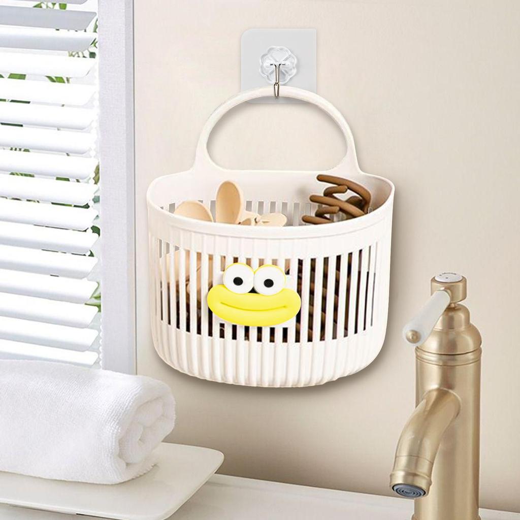 Wall Baskets Wall Mounted Storage Basket With Hook No Drill Organizing Bag With Hook Over Door Bathroom Organizer For Kitchen