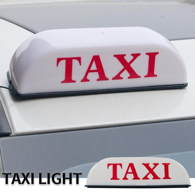 Magnetic Taxi Light Waterproof Taxi Roof Sign Taxi Cab Sign Lamp LED Taxi Board Light Sign Indicator Lamp Quick Install