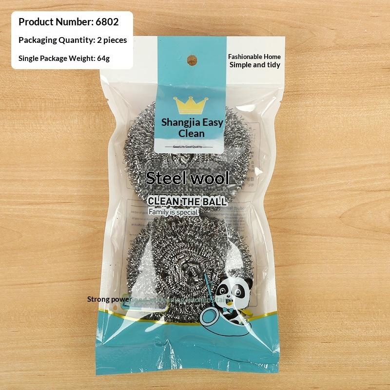 1/2/4Pcs Steel Wire Dishwashing Scrubbers Rust Proof Long Lasting Stainless Steel Balls for Kitchen Cleaning Use