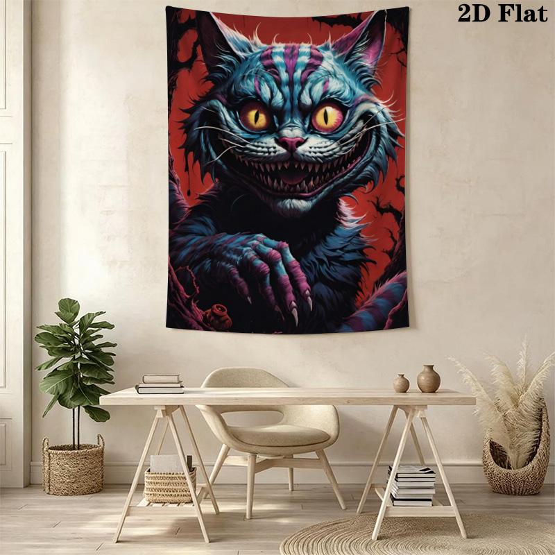 Cheshire Cat Pattern Home Decor Tapestry, Wall Hanging, Decorative RV Wall Cloth.MGT0918576