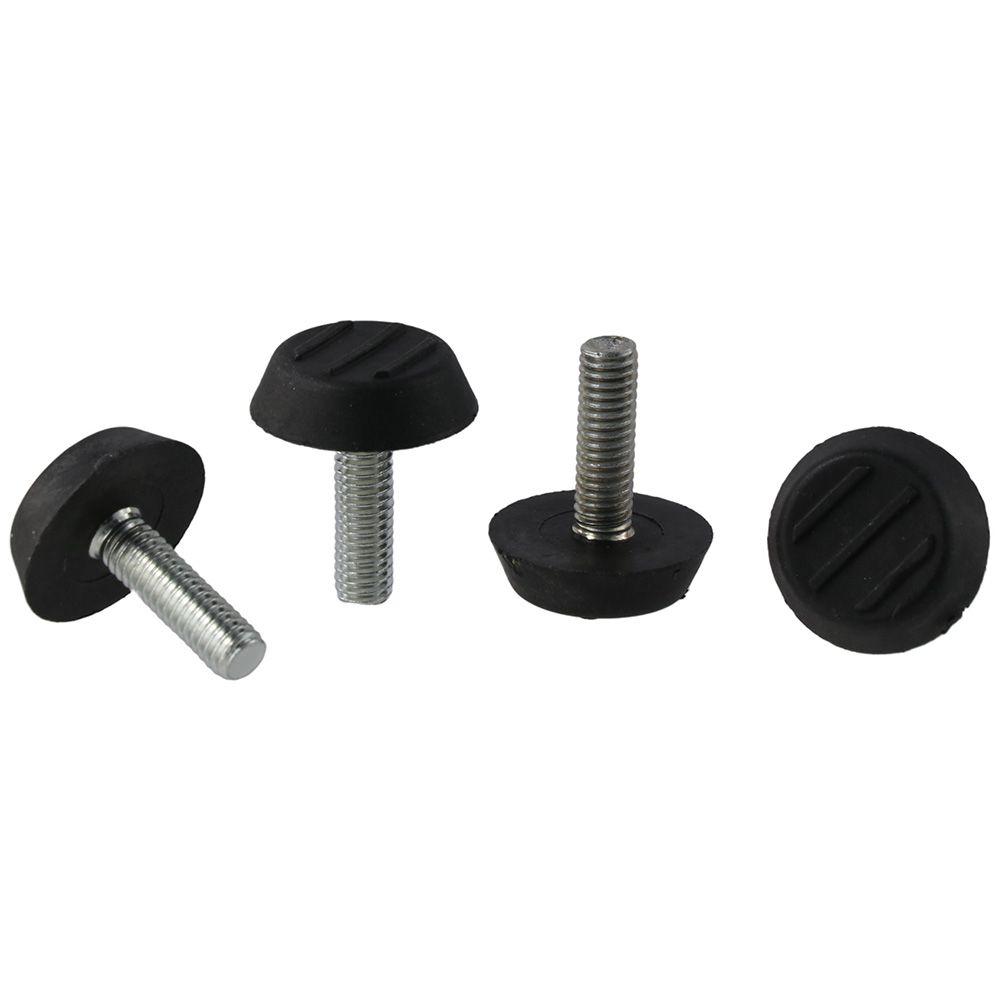 10 Pcs M6 Thread Adjustable Furniture Levelers Screw In Galvanized Steel Glide Furniture Leveling Feet Screw On Floor Leveler