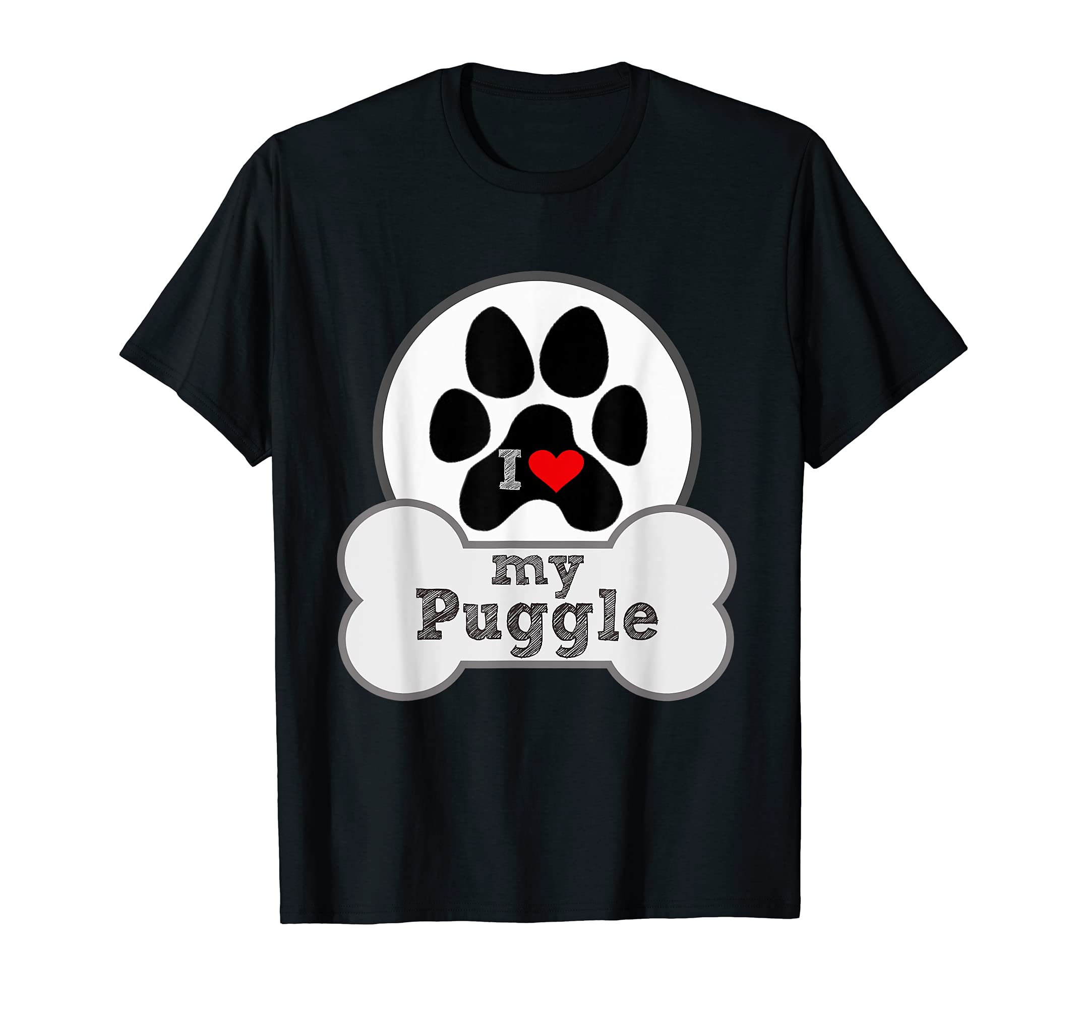

Я обожаю свою футболку Puggle Paw Dog Lover