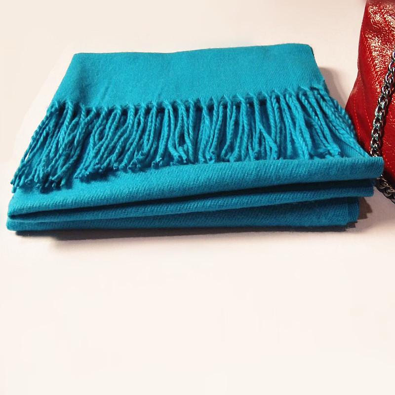 Wool Scarf for Women Autumn and Winter Warm Tassel Large Shawl Winter Scarf Solid Color Cashmere Scarf Imitation Cashmere Scarf