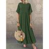 2022 Summer Trend: Plus Size Women's Polka Dot Dress in Fresh European & American Style