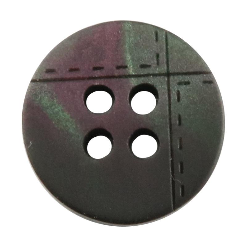 Resin Four-Eye Stitching Pattern Small Button Summer Button Shirt Cardigan Knitted Sweater Clothing Sleeve Collar