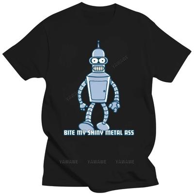 Black T Shirt Male Summer Brand Tee-shirt Harajuku Streetwear Tee Shirt Men Bender Tv Show Funny T-Shirt Fashion Print Tshirts