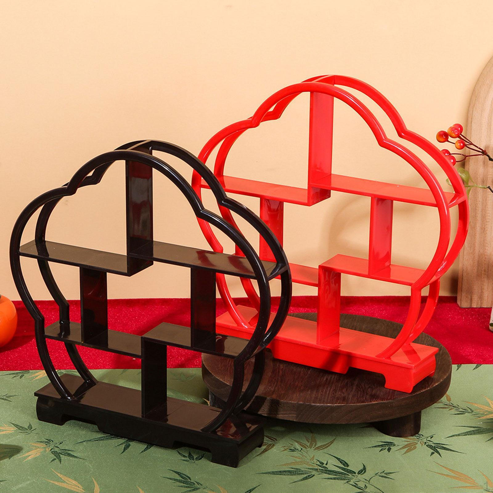 

Display Stand Chinese Wedding Dessert Gift Vases Candy Arrangement Wood Riser красный