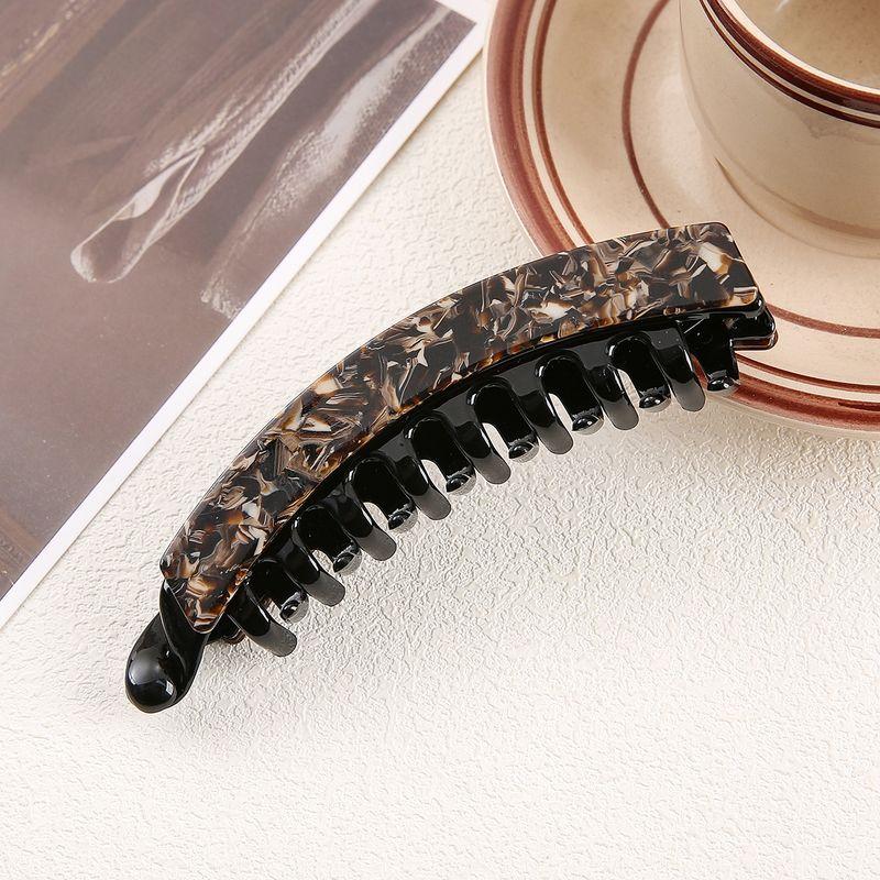 1pc Acetate Glass Banana Clip, Ponytail Hair Clip, Vertical Clip, Women's Back of the Head, Hair Clip, Hair Accessory