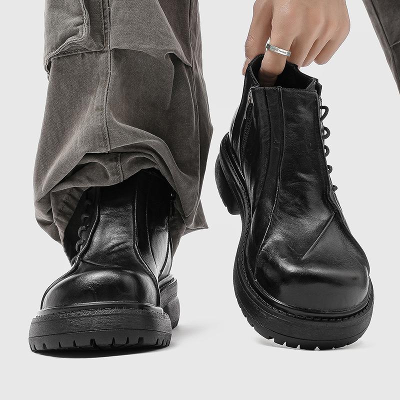 

Men s casual boots Autumn and Winter Designer Styles Leisure Business Office Outdoor Trendy Streets 38-46 thick soled shoes 46
