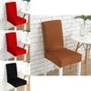 Weicher Stuhlbezug Einfarbig Elastische Überwürfe für Esszimmer