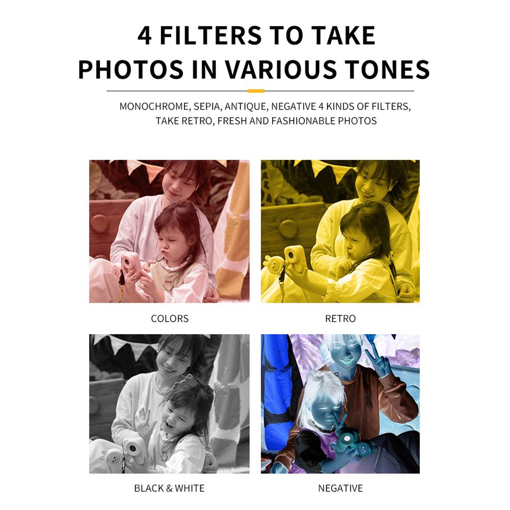 Child Camera Instant Print 48MP Mini Thermal Printer with Thermal Print Paper Zero Ink  Gifts for Christmas/Birthday/Holiday