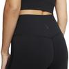 Nike Yoga Solid Color Nine-Point Tight Fitness Pants Women Bottoms Black CJ4204-010