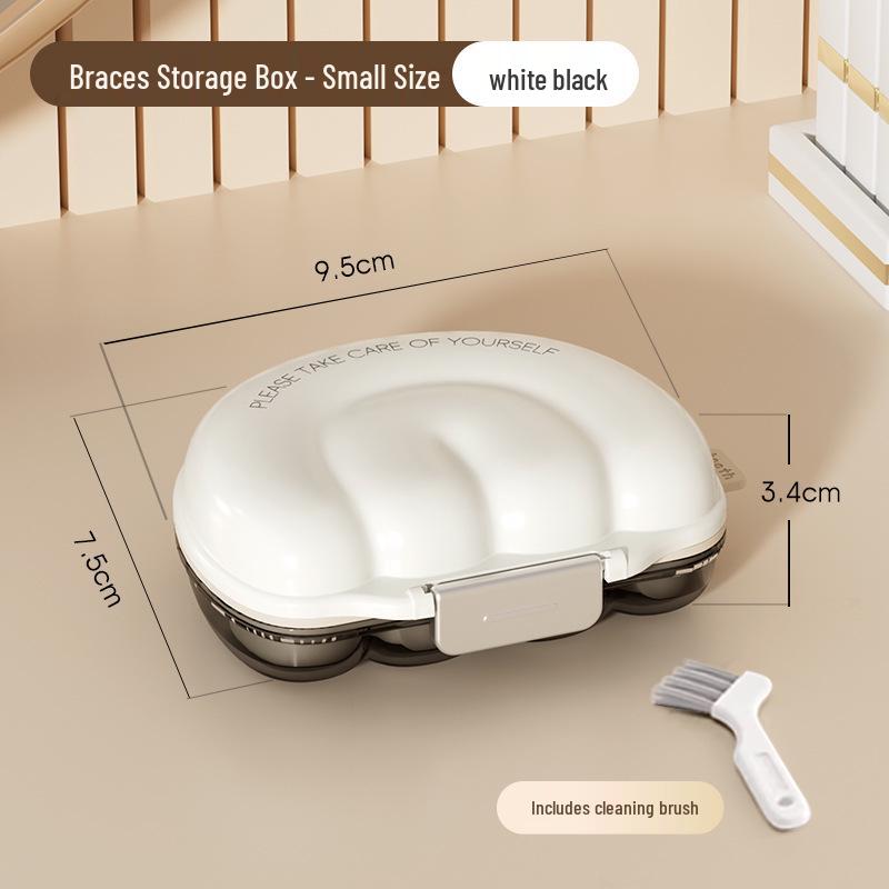 Portable Retainer Case: Large Silicone Box for Invisible Aligners, Dentures & Orthodontics