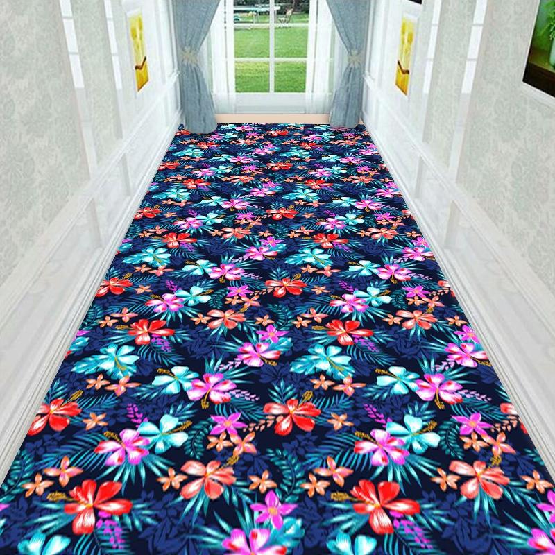 

Ковер Цветочный Коридор Ковер для Прихожей Пасторальный Стиль Ковер для Гостиной Коврик для Спальни Кухонный Коврик Фланелевый Придверный Коврик Коврик для Пола на Балконе 40x60cm