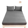 Solid Color Simple Sanded Bedspread Hat Pillowcase Set Single Double Sizes for Home Available for Cross-Border  Amazon