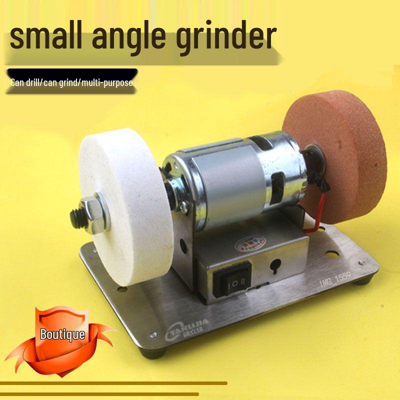 Adjustable Speed Electric Mini Bench Grinder with Coarse & Fine Wheels for Knife Sharpening, Polishing & Rust Removal
