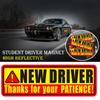 Reflective Magnetic Reflective Stickers Adhesive Tape Driver Bumper Magnets  Driving School Car