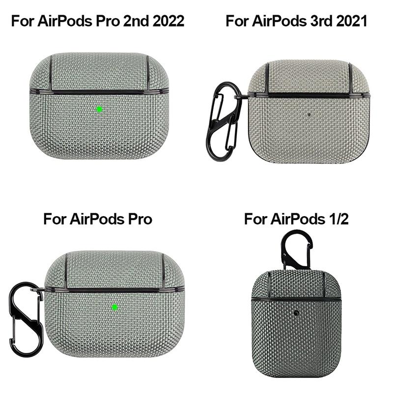 For Apple AirPods Pro 1st 2nd Gen Wireless Bluetooth Earphone Case For Air Pod 3 Textile Cloth Protective Case Anti Fingerprints
