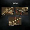290pcs MOC Historical Pak44 128mm Anti-Tank Gun Building Set, Heavy Artillery Model for Desktop Army Display, Collectible Gift