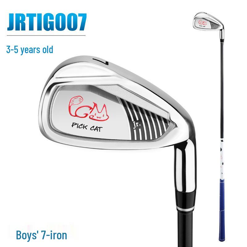 PGM Golf Club 7 Iron for Boys & Girls - Beginner's Children's Equipment with Stainless Steel Shaft