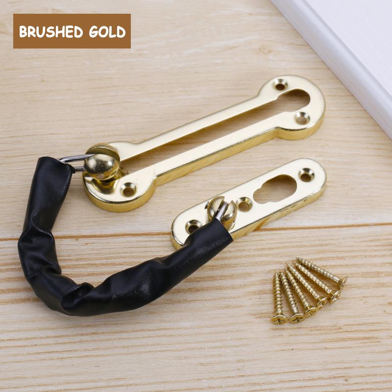 WV Anti-theft Stainless Steel Hotel Door Chain Latch Safety Guard Security Lock Security Limiter Tools Hardware for Home Door