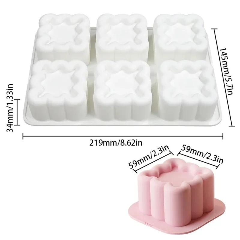 Valentinstag Nut Liebe Form Mousse Form Blume Stern Runde Quadrat Kuchen Backen Silikon Formen Jelly Pudding Backen Werkzeuge