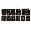 Button Repair Decal Sticker Door Lock Window A/C Repair Stickers Set For A4 B6 B7 For ESP Headlight Adjust Button Decals Vinyl