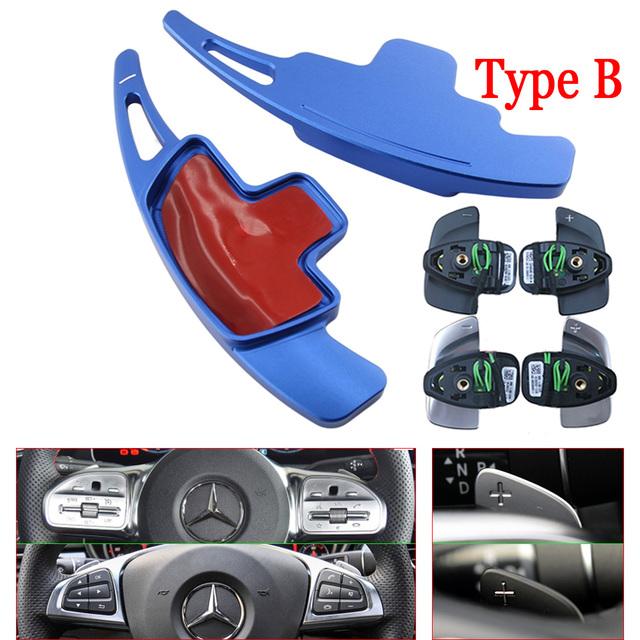 For Mercedes Benz A B Class W447 W176 W246 MB SLK R172 CLA C117 GLA X156 Car Steering Wheel Paddles Shifter Extender