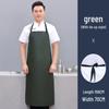 Waterproof Oil-Proof Soft Leather Apron for Kitchen, Dishwashing, Seafood Prep, and Catering - Unisex Long Style.