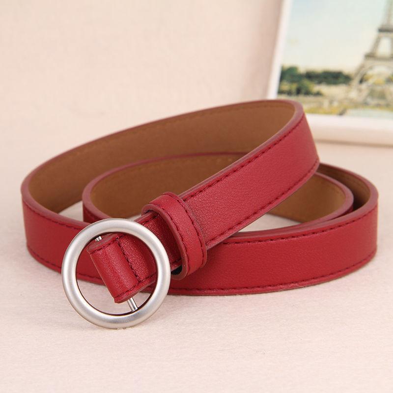 Stylish Womens No-hole Decorative Jeans Belt In Black Versatile Fashion Accessory