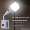 1Pc Us Plug To E27 Lamp Base Conversion Led Light Wall Flexible Lamp Holder Converter With Switch Led Head Bulb Socket