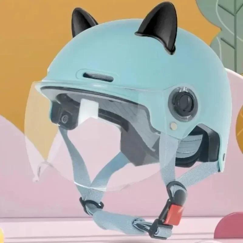 Children Cycling Electric Helmet Adjustable Adorable Appearance Ultra-Light Shock Absorbing ABS Skateboard Bike Safety Helmet