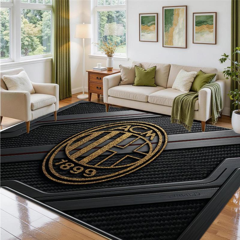 AC Milan Design Crystal Velvet Rug Soft Decorative Mat for Bedroom Entrance