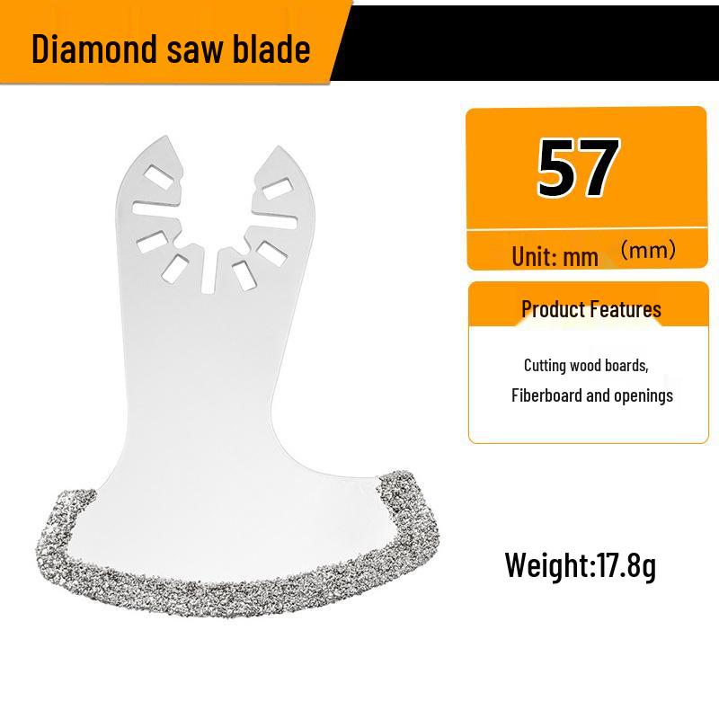 Universal Multifunctional Oscillating Saw Blade for Woodworking and Grinding